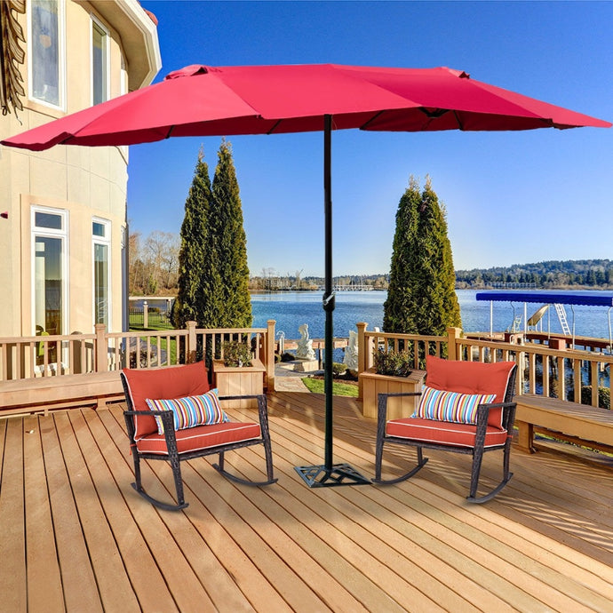 Outdoor Umbrella Double-Sided Twin Patio